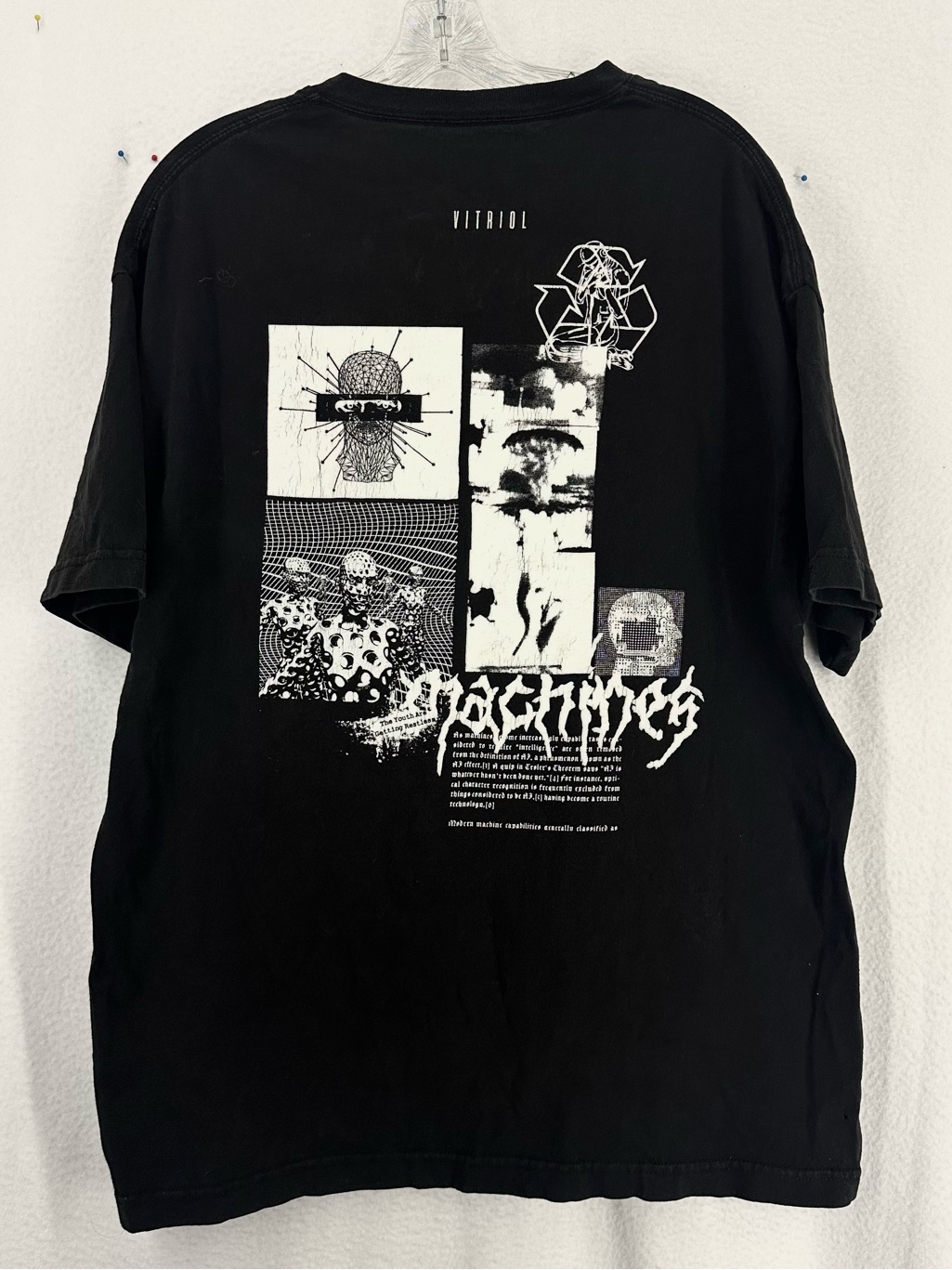 Vitriol Machines Band T-Shirt Men’s Xl Black Graphic Heavy Metal Zumiez Tee